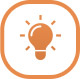 Glowing lightbulb icon highlighted