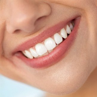 Closeup of a woman smiling